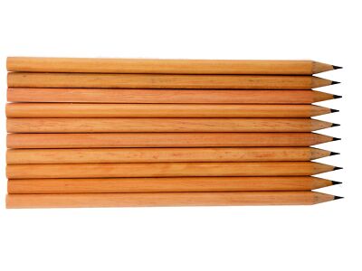 10 hochwertige Rheita naturbelassene Bleistifte Holzbleistifte Härte: HB 110 -10