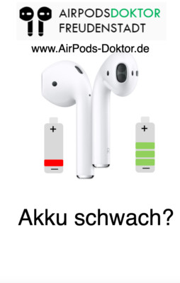 Apple AirPods Akkutausch/ leise/ Batterie wechseln (kostenloser Rückversand)