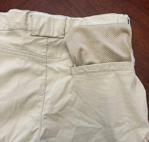 Boys School Uniform Cargo Shorts Khaki Size 12 Cat & Jack Adj Waist Quick Dry - Picture 3 of 4