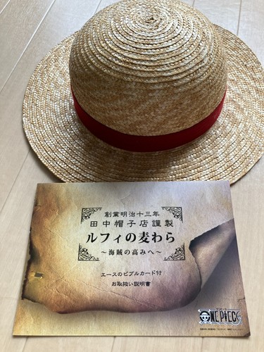 Sombrero de Paja One Piece Monkey D. Luffy Sombrero Tanaka Limitado con Tarjeta As Bibble 2 - Imagen 2 de 10