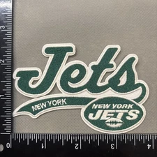 NEW YORK JETS IRON ON EMBROIDERED PATCH