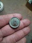 dug block I button Civil war relic