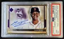 2020 Topps Transcendent Rafael Devers Auto Variation Purple #/10 PSA 9