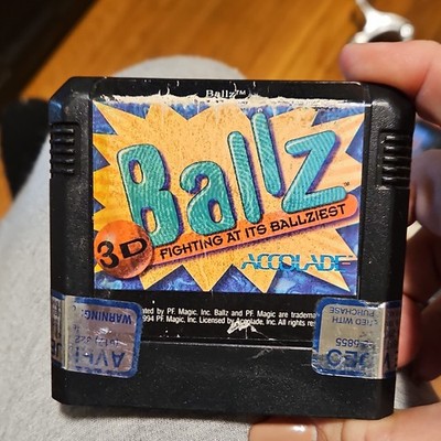 Accolade Ballz 3D Fighting Sega Genesis Game Cartridge 1994 Classic 3D Fighter