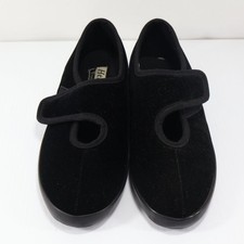 Heritage Footwear Slippers Womens 6 1/2 M Indoor Outdoor Black Mary Jane Bali