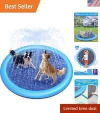Durable 59 in Anti-Slip Dog Splash Pad - Perfect for Summer Pool Parties