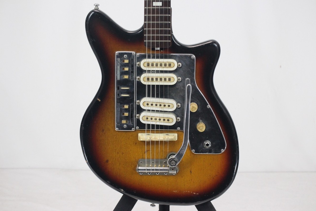 ギター GUYATONE LG-140T Guyatone LG-140T Vintage 1960s Electric Guitar Japan 4PU White w