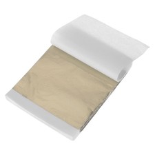 200 Pcs Gold Leaf Sheets 5.5" x 5.5" Foil Sheets for Crafts Champagne Silver