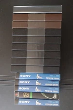 Lot of 14 Used VHS Tapes Sony Fuji JVC Master 8 Cased 5 Sleeved w/Recorded Media