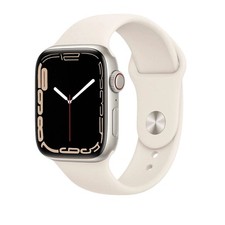 Apple Watch Series 7 (GPS, 41mm) Starlight Aluminium Case + Starlight Strap