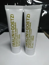 2-PACK Malin + Goetz BERGAMOT HAND TREATMENT, 1 fl oz /30 ml SEALED