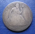 1873-CC No Arrows Seated Liberty Half Dollar.  Mintmark is Very Weak.