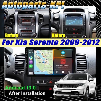 10.1'' For KIA Sorento 09-12 Android 13 Car Stereo Radio GPS BT WIFI FM RDS 2-32G
