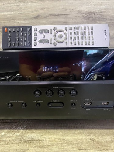 Yamaha RX-V679 7.2 Bundle Network AV Receiver w/Remote, 2 Antennas EUC - Picture 3 of 15