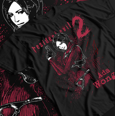 Resident Evil 2 Ada Wong T-Shirt, RE2 Remake Fan Gift, Leon Kennedy Graphic Tee.