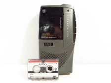 GE Micro Cassette Recorder AVR Auto Voice Record (Model 3-5385A) w/ Sony Tape