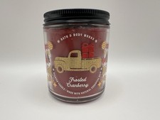 NEW Frosted Cranberry 7 oz Single Wick Candle Bath & Body Works