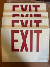 Lithonia Lighting exit sign faceplates / covers (lot of 4) and 2 ceiling mounts
