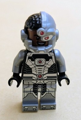 LEGO Minifigur Cyborg aus der Serie DC,  Super Heroes