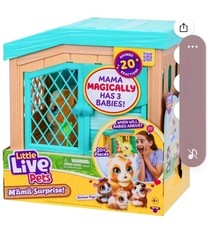 New Little Live Pets Soft Interactive Mama Guinea Pig Her Hutch 3 Babies 20 Pcs
