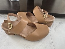 DANSKO Malin Tan Leather Mary Janes Buckle Size 40/ US 9.5-10