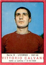 figurina calciatori panini 1967/68 Rec. # vittorio calvani livorno