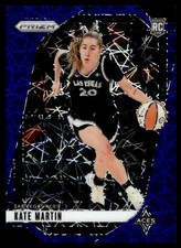 2024-25 Panini Prizm WNBA Blue Velocity Kate Martin Rookie Las Vegas Aces #126
