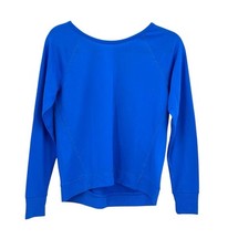 Athletic Works Fleece Sweatshirt Girl s XL 14-16 Pullover Blue Lightweight