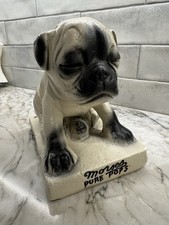 Vintage Morses Pure Pops Bulldog Chalkware 7