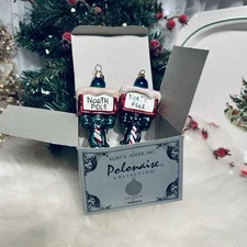 🎄 Kurt S. Adler Polonaise Collection – North Pole Mailbox Ornaments (Set of 2🎄