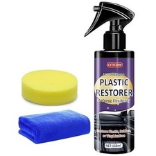 Black Plastic Restorer for Cars - Ceramic Trim Coating Restores Faded Black Trim