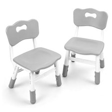 Set of 2 Adjustable Kids Chairs - 180 lb Capacity - Ages 2-8