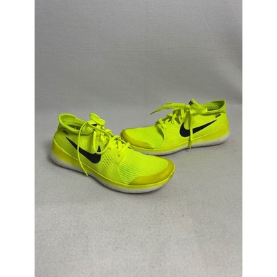 Neon Athletic Nike Womens 8.5 Volt Beta RN Running Shoes 836277-700 Black White