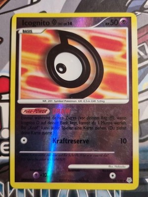 Pokemon TCG ''Icognito D'' 68/130 Reverse Holo Diamond & Pearl LightPlayed Deutsch
