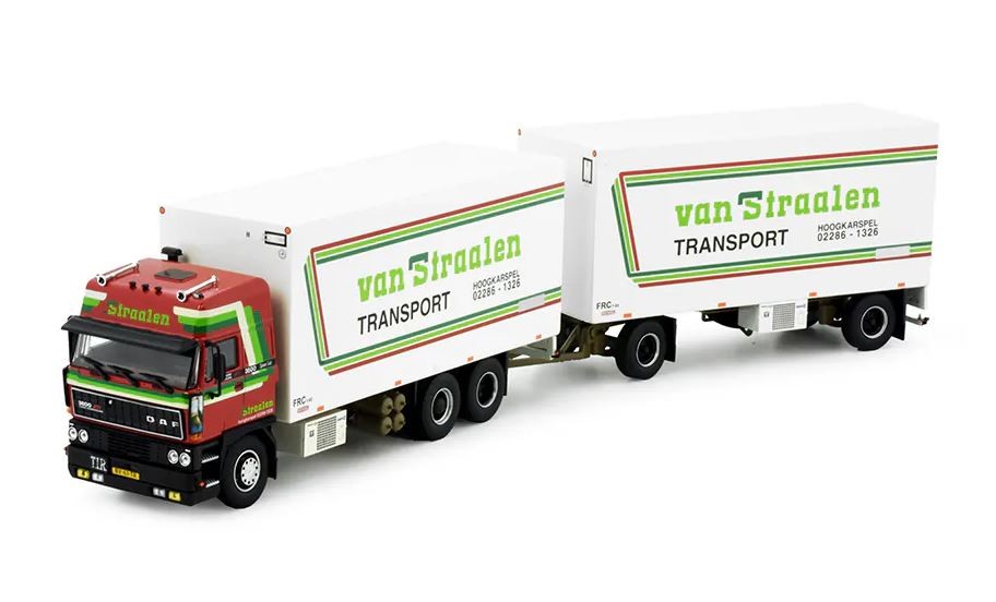 TEKNO DAF 3600 SpaceCab 6x4 Van Straalen, réplique haut de gamme en métal
