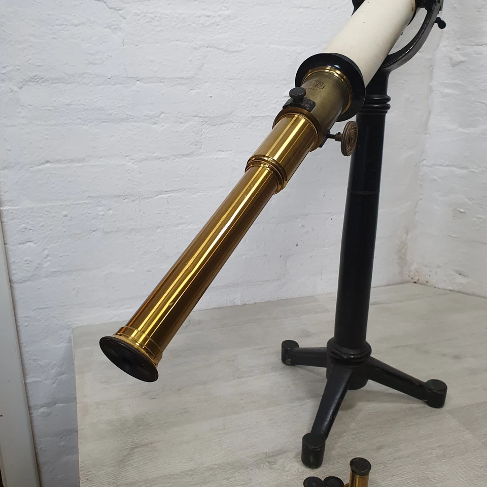 Rare Carl Zeiss Jena Telescope circa 1906 with accessories and stand - Image 4 of 4