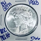 1923 BU UNCIRCULATED SILVER PEACE DOLLAR AUTHENTIC U.S. MINT FREE SHIPPING 3766