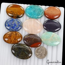 600 Ct Natural Estate Genuine Semi Precious Loose Mix Cabochon Multi Gemstones
