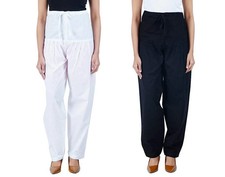 Women's Cotton Salwar Bottom Patiala Regular Fit Free Size Pack Of 2