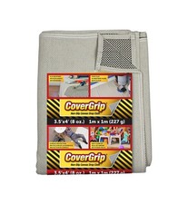 Quick Drop 8 Oz Canvas Safety Drop Cloth, 3.5' x 4', Pack of 6 1 3.5X4