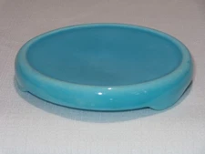1930s Franciscan Gladding McBean Turquoise EL PATIO 5 1/4 " Round Teapot TRIVET