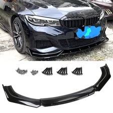Glossy Black Front Bumper Lip Spoiler Splitters Body Kit For BMW 740i 750i 760