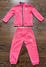 Girls Majestic Cubs Track Suit: Pants & Jacket, Size S-4