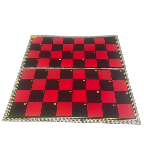 Vintage 1960s Built-Rite No. 29 Cardboard Folded Backgammon Checker Game Board - Picture 2 of 2