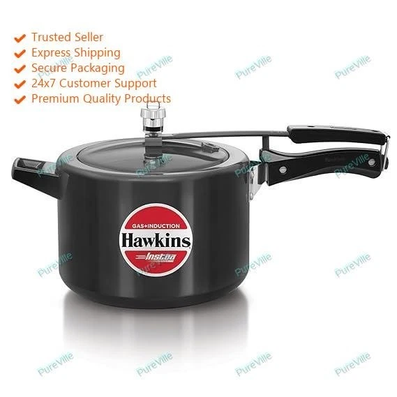 Hawkins 5 Litre Instaa Pressure Cooker, Induction Inner Lid Cooker, Tall Body Co
Opens in a new wind