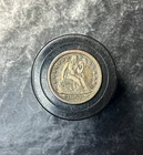 1853 Seated Liberty Dime w/Arrows Uncirculated Details! Beautifully TONED!