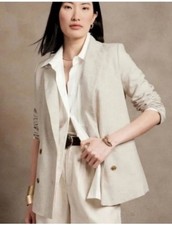 NWT Banana Republic Linen BlendBlazer, Size 12