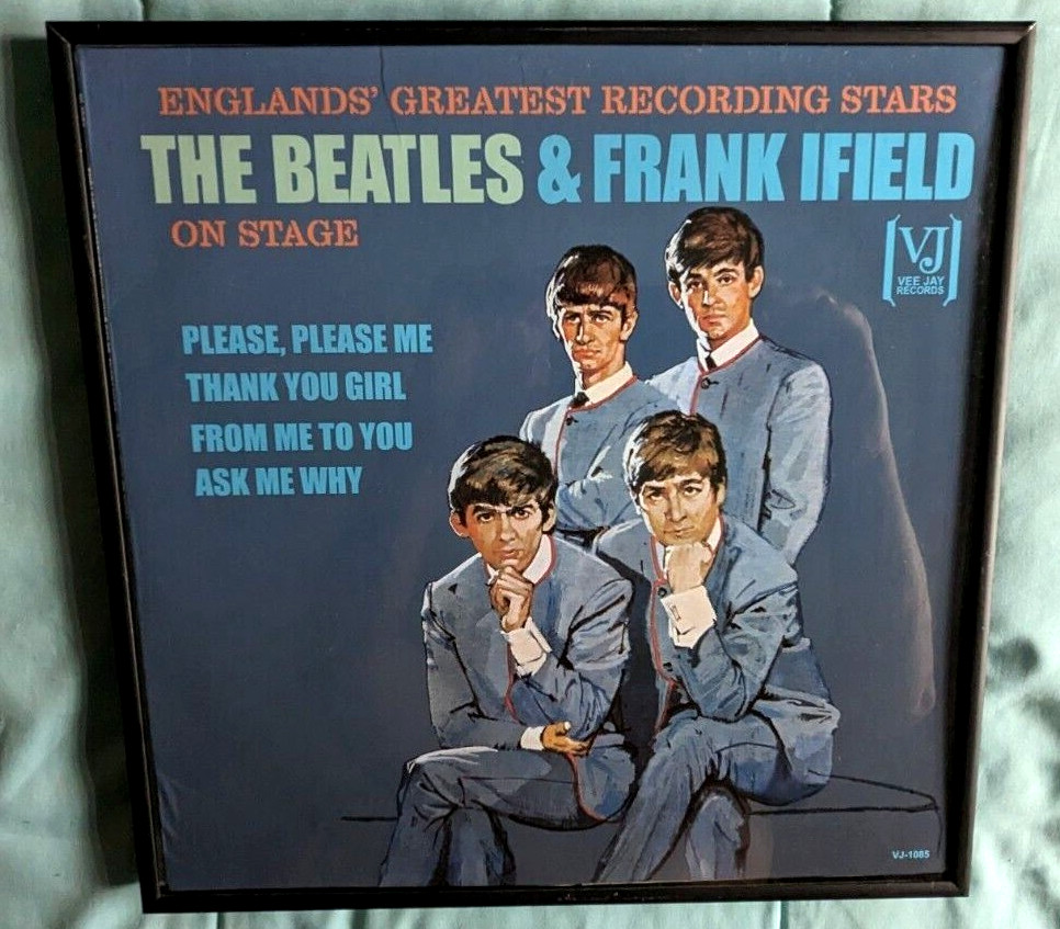 BEATLES IFIELD ON STAGE LP Cover Jacket Vee Jay VJ choose Mono or Stereo READ