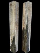 Lot of 2 XL Figured HARDWOOD AMBROSIA MAPLE blanks, Turning Wood Curly Maple