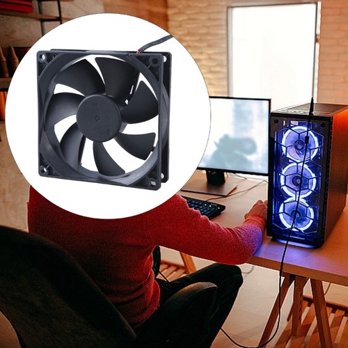 9CM High Airflow Cooling Fan 90mm 12V Low Noise for Electronics Heat Dissipation - Afbeelding 2 van 7